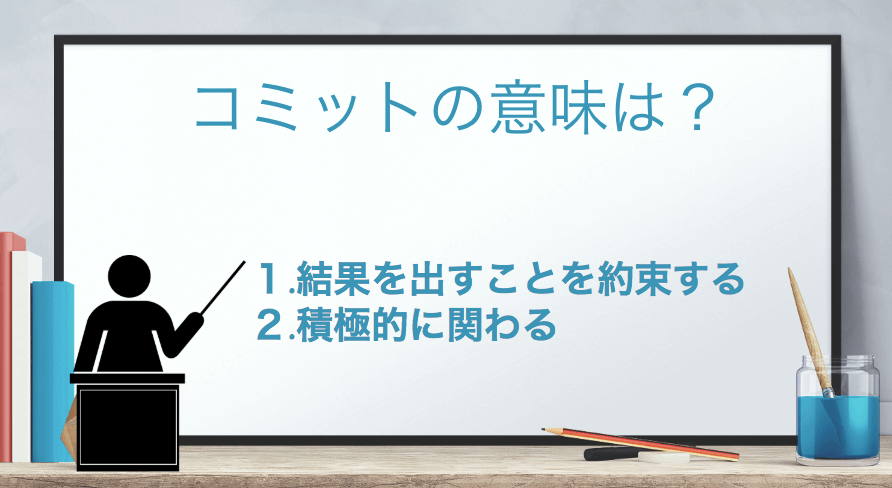 ビジネス用語「コミット」の意味とは？ 